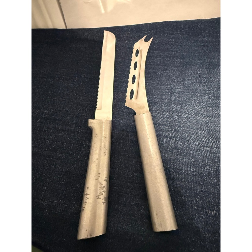 Rada Cutlery 2pc Knife Set High Carbon Stainless Bread and Cheese Knives USA